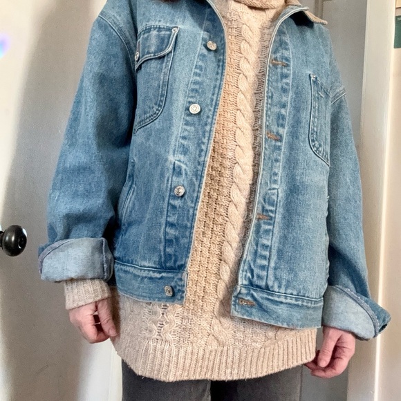 Vintage Ralph Lauren Denim jacket/Cord collar - Picture 2 of 7